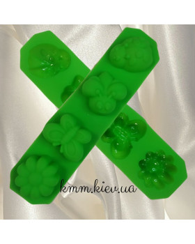 Силіконова форма планшет Комахи міні (планшет 4шт.)