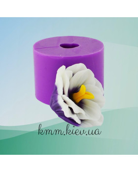 Силиконовая форма люкс Лизиантус раскрытый бутон 3D