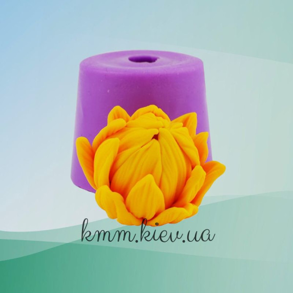 Силиконовая форма люкс Подсолнух бутон закрытый 3D