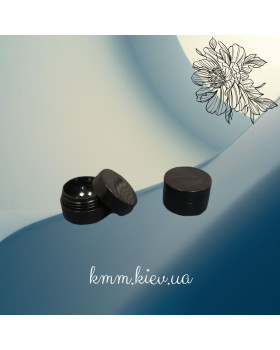 Баночка парфюмерная для твердых духов Милан Черная 5мл Баночка парфюмерная для твердых духов Милан Черная 5мл