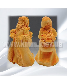 Силіконова форма люкс Дід мороз із подарунками 3D