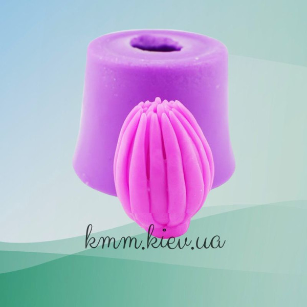 Силиконовая форма люкс Хризантема закрытая в бутоне 3D