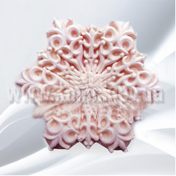 Силиконовая форма люкс Снежинка 8 3D