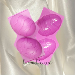 Силіконова форма Яйця Великодні з орнаментом (2 форми, планшет 6 шт.) - 2 форми-foto2