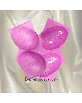 Силиконовая форма Яйца Пасхальные с орнаментом (2 формы, планшет 6 шт.) - 2 формы-foto2