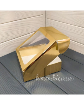 Коробка Золота з вікном 150х150х50мм-foto2