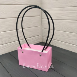 Сумка с круглыми ручками Мини 160х70х100мм в ассортименте - Лавандовый-foto5