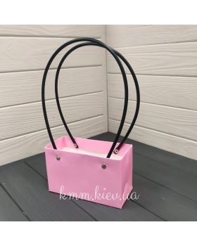 Сумка з круглими ручками Міні 160х70х100мм в асортименті - Лавандовий-foto5