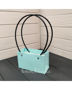 Сумка з круглими ручками Міні 160х70х100мм в асортименті - Лавандовий-foto4