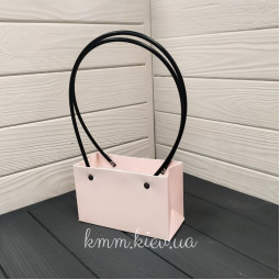 Сумка с круглыми ручками Мини 160х70х100мм в ассортименте - Лавандовый-foto2