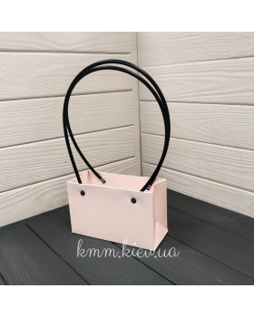 Сумка з круглими ручками Міні 160х70х100мм в асортименті - Лавандовий-foto2