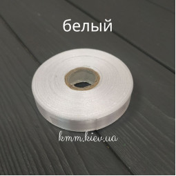 Лента атласная 12мм цвет в ассортименте (1м, рулон 23м) - 1 м, Айвори-foto8
