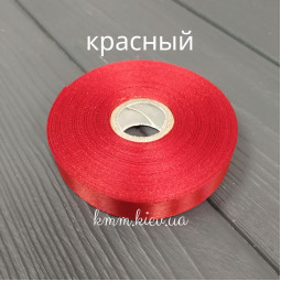 Лента атласная 12мм цвет в ассортименте (1м, рулон 23м) - 1 м, Айвори-foto7