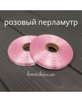 Стрічка атласна 6мм Рожеві відтінки 23м рулон - Барбі ультра неон-foto8