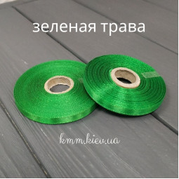 Лента атласная 6мм Зеленые оттенки 23м рулон - Зеленая трава-foto3