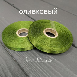 Лента атласная 6мм Зеленые оттенки 23м рулон - Зеленая трава-foto4