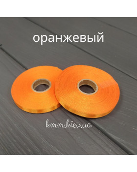 Лента атласная 6мм Желтые оттенки 23м рулон - Золото-foto2