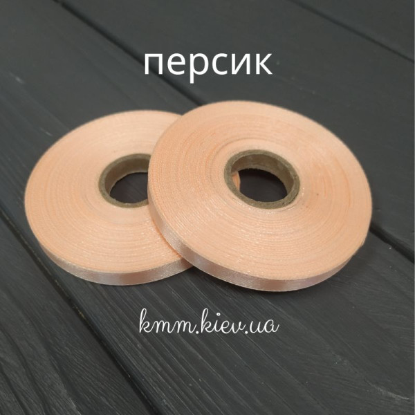 Лента атласная 6мм Желтые оттенки 23м рулон - Золото