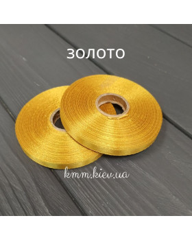 Лента атласная 6мм Желтые оттенки 23м рулон - Золото-foto6