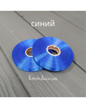 Стрічка атласна 6мм Сині відтінки 23м рулон - Синій-foto5