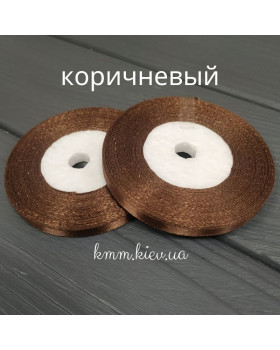 Стрічка атласна 6мм Червоний, Марсала, Коричневий, Бузковий 23м рулон - Червоний-foto2