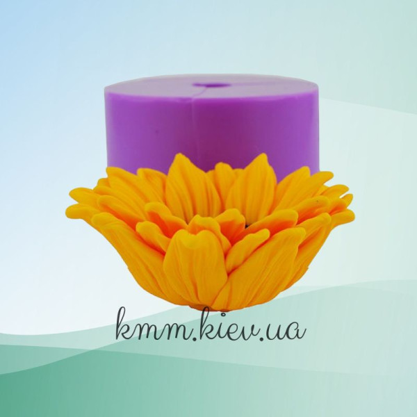 Силиконовая форма люкс Подсолнух большой 3D