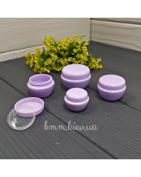 Баночка косметическая Тиффани Лавандовая 5мл 10мл 20мл  пластик - 5мл