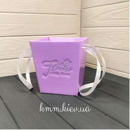 Трапеція з мікрогофри Flovers for you 150х140мм (L) колір в асортименті - Лавандовий-foto4
