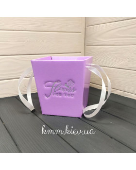 Трапеція з мікрогофри Flovers for you 150х140мм (L) колір в асортименті - Лавандовий-foto4