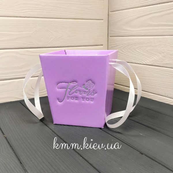 Трапеція з мікрогофри Flovers for you 150х140мм (L) колір в асортименті - Лавандовий