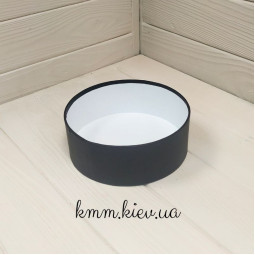 Капелюшна коробка низька Чорна D16 висота 6см-foto2