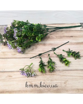 Самшит с цветными ягодами (Калинка) в ассортименте - ветка, Желтый-foto2