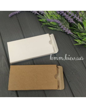 Коробка для плитки шоколаду з фігурним вікном 160х80х15мм - Крафт-foto2