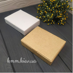 Коробка под конфеты с ложементом на 6 ячеек 110х145х30мм (белая, крафт) - Крафт-foto3