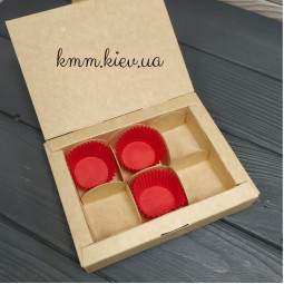 Паперова форма для цукерок кругла Червона 30х24мм - 18шт.-foto3