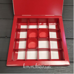 Паперова форма для цукерок кругла Червона 30х24мм - 18шт.-foto4