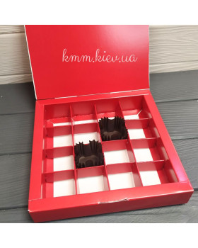 Паперова форма для цукерок квадратна Коричнева 30х30мм - 18шт.-foto3