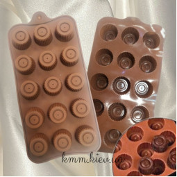 Силиконовый планшет мини Круглые рифленные