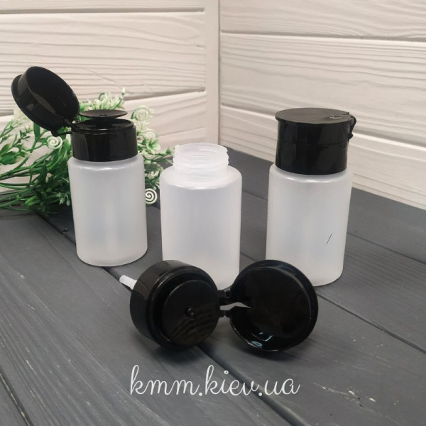 Флакон пластиковый с помпой для жидкости 80мл
