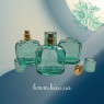 Флакон парфюмерный стеклянный Лаки Бирюза с распылителем 50мл