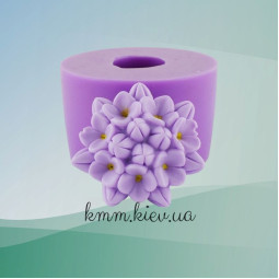 Силиконовая форма люкс Сирень пучок малый 3D