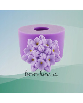Силіконова форма люкс Бузок пучок малий 3D