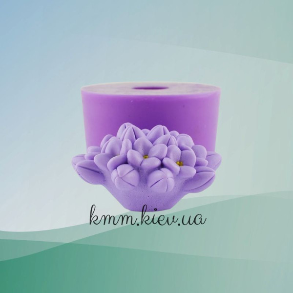 Силиконовая форма люкс Сирень пучок большой 3D
