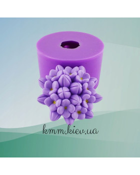 Силіконова форма люкс Бузок пучок великий 3D