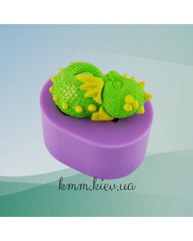 Силіконова форма люкс 3D Дракончик малюк сплячий-foto3