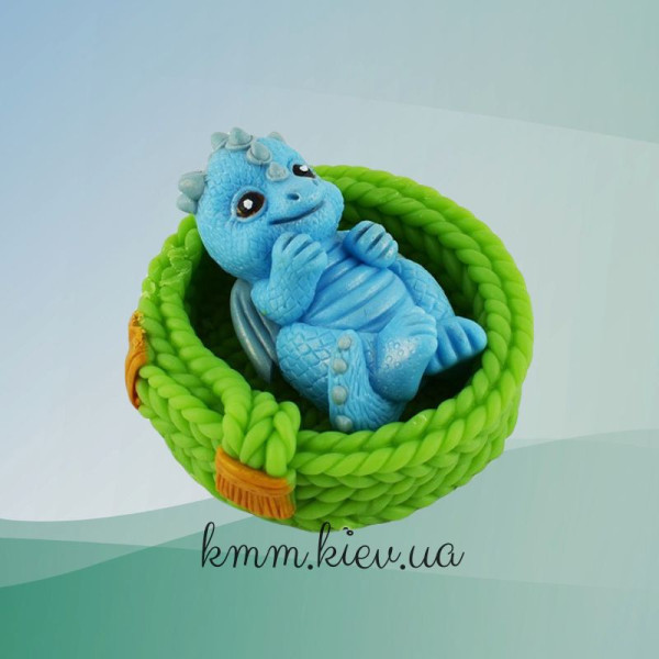 Силиконовая форма люкс 3D Дракончик малыш