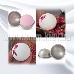 Алюмінієва форма для бомбочок Сфера велика Д65мм-foto2