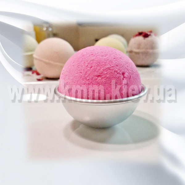 Алюмінієва форма для бомбочок Сфера велика Д65мм Алюмінієва форма для бомбочок Сфера велика Д65мм