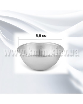 Алюмінієва форма для бомбочок Сфера середня Д55мм-foto3