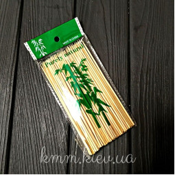 Паличка шпажка з натурального бамбука 100шт довжина в асортименті - 15 см